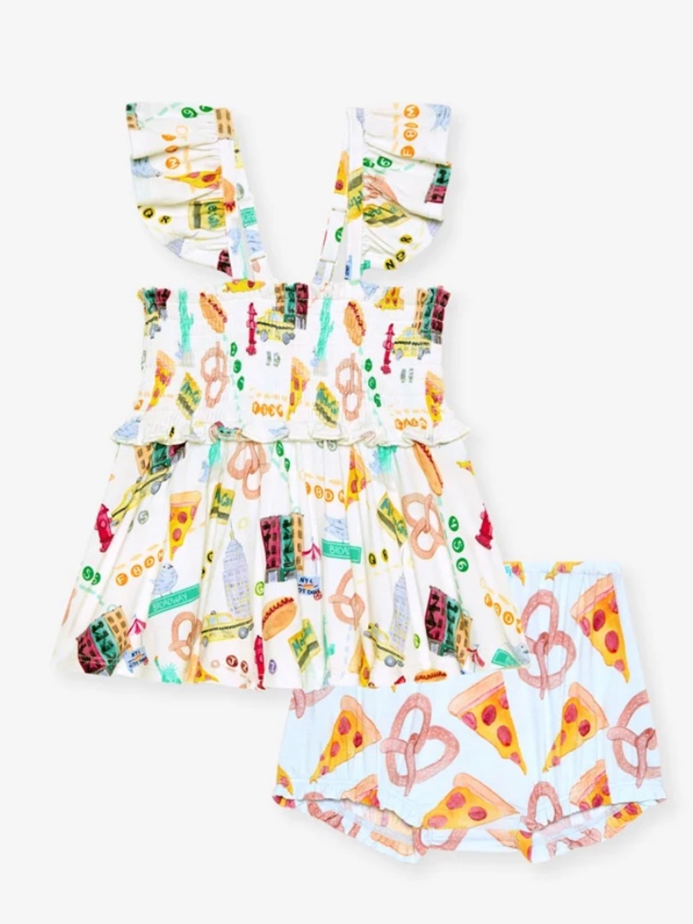 Posh Peanut NYC Top & Shorts Set